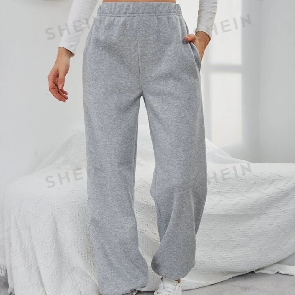 Gray jogger sweats